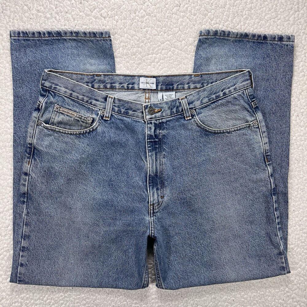 Calvin Klein Jeans Easy Fit Men's 36x30 (Actual 34x29) Y2K Streetwear Grunge‎